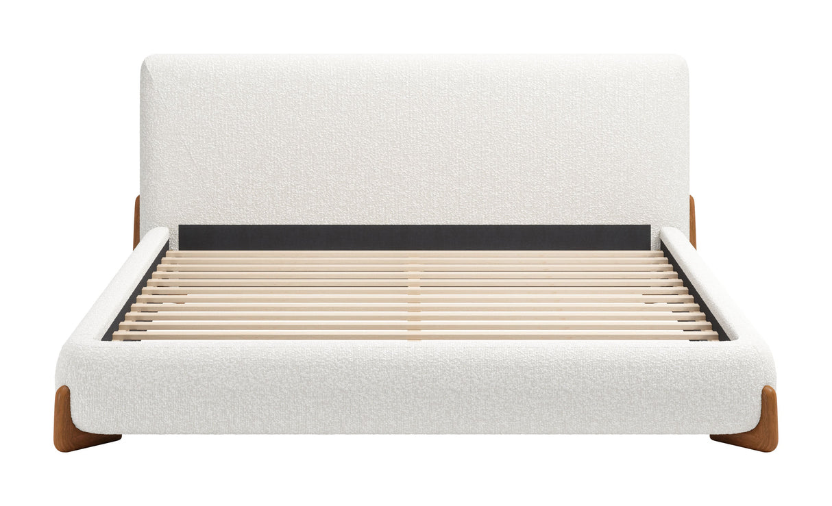 Baris Ivory King Bed by Zuomod at Eve Furniture