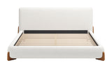 Baris Ivory King Bed by Zuomod at Eve Furniture