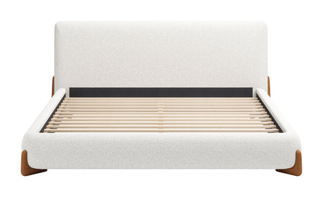 Baris Ivory King Bed by Zuomod at Eve Furniture