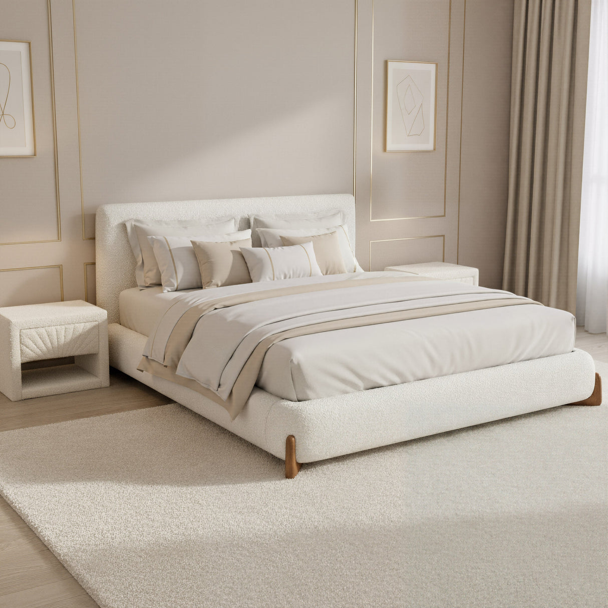 Baris Ivory Nightstand by Zuomod at Eve Furniture