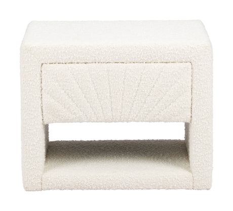 Baris Ivory Nightstand by Zuomod at Eve Furniture