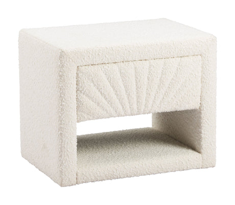 Baris Ivory Nightstand by Zuomod at Eve Furniture