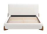 Baris Ivory Queen Bed by Zuomod at Eve Furniture