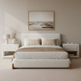 Baris Ivory Queen Bed by Zuomod at Eve Furniture