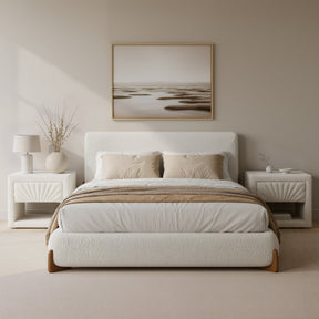 Baris Ivory Queen Bed by Zuomod at Eve Furniture