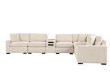 Barista Beige Performance Fabric Modular Sectional Set