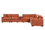 Barista Rust 8-piece Performance Fabric Modular Sectional Set by Happy Homes at Eve Furniture