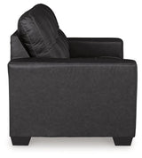Barlin Mills Carbon Loveseat by Ashley at Eve Furniture