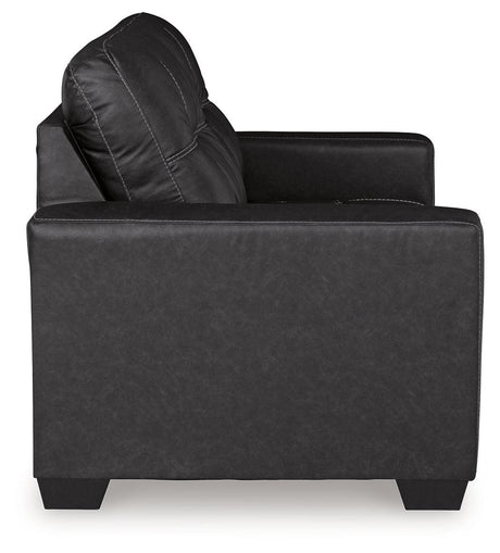 Barlin Mills Carbon Loveseat by Ashley at Eve Furniture