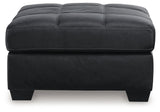 Barlin Mills Carbon Oversized Accent Ottoman by Ashley at Eve Furniture
