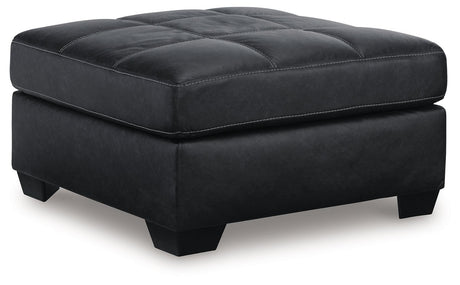 Barlin Mills Carbon Oversized Accent Ottoman by Ashley at Eve Furniture
