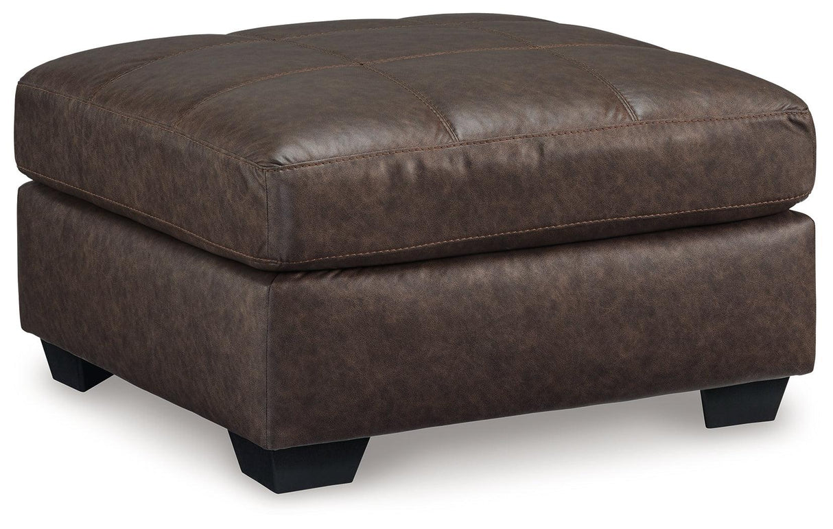 Barlin Mills Umber Oversized Accent Ottoman by Ashley at Eve Furniture