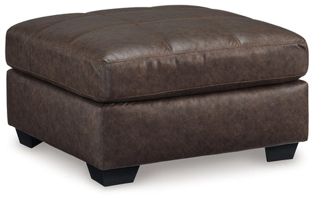 Barlin Mills Umber Oversized Accent Ottoman by Ashley at Eve Furniture