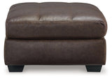 Barlin Mills Umber Oversized Accent Ottoman by Ashley at Eve Furniture