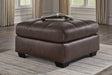 Barlin Mills Umber Oversized Accent Ottoman by Ashley at Eve Furniture