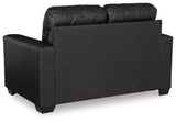 Barlin Mills Carbon Loveseat by Ashley at Eve Furniture