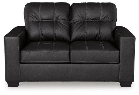 Barlin Mills Carbon Loveseat by Ashley at Eve Furniture