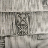 Barn Buildings I by CV a Hand Embellished Textured Framed Art Print Matted under Glass by Mercana at Eve Furniture