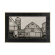 Barn Buildings I by CV a Hand Embellished Textured Framed Art Print Matted under Glass by Mercana at Eve Furniture