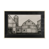 Barn Buildings I by CV a Hand Embellished Textured Framed Art Print Matted under Glass by Mercana at Eve Furniture