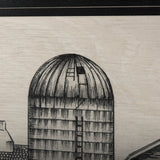 Barn Buildings II by CV a Hand Embellished Textured Framed Art Print Matted under Glass by Mercana at Eve Furniture