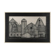 Barn Buildings II by CV a Hand Embellished Textured Framed Art Print Matted under Glass by Mercana at Eve Furniture