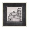 Barn Buildings II by Mercana Studio a Hand Embellished Textured Framed Art Print Matted under Glass by Mercana at Eve Furniture