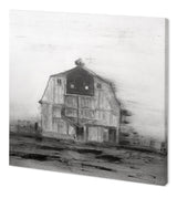 Barn House in Wind II by Mercana Studio a Hand Embellished Textured Canvas by Mercana at Eve Furniture
