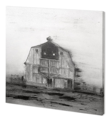 Barn House in Wind II by Mercana Studio a Hand Embellished Textured Canvas by Mercana at Eve Furniture