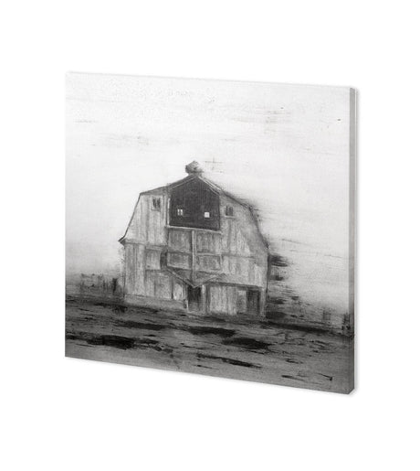 Barn House in Wind II by Mercana Studio a Hand Embellished Textured Canvas by Mercana at Eve Furniture
