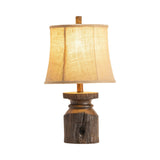 Barn Post Brown Accent Lamp (Set of 4) by Crestview at Eve Furniture