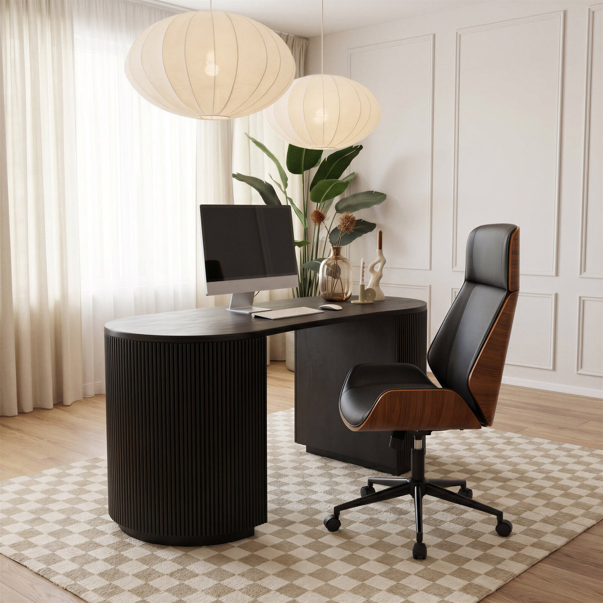 Barnaby Black Desk by Zuomod at Eve Furniture