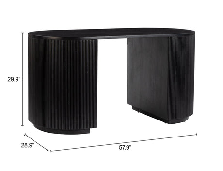 Barnaby Black Desk by Zuomod at Eve Furniture