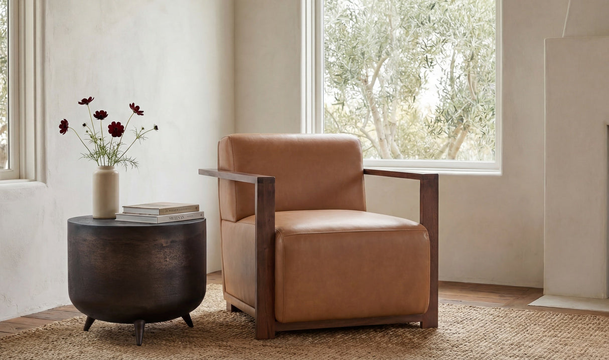 Barnes Accent Chair Tan by Moe's Home at Eve Furniture