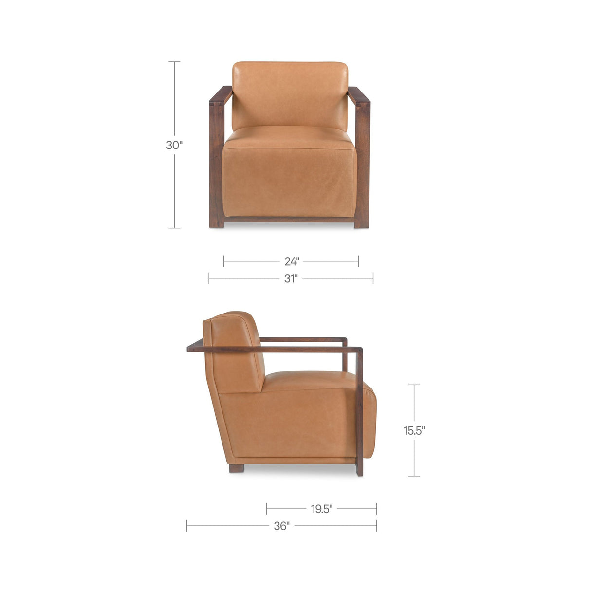 Barnes Tan Accent Chair by Moe's Home at Eve Furniture