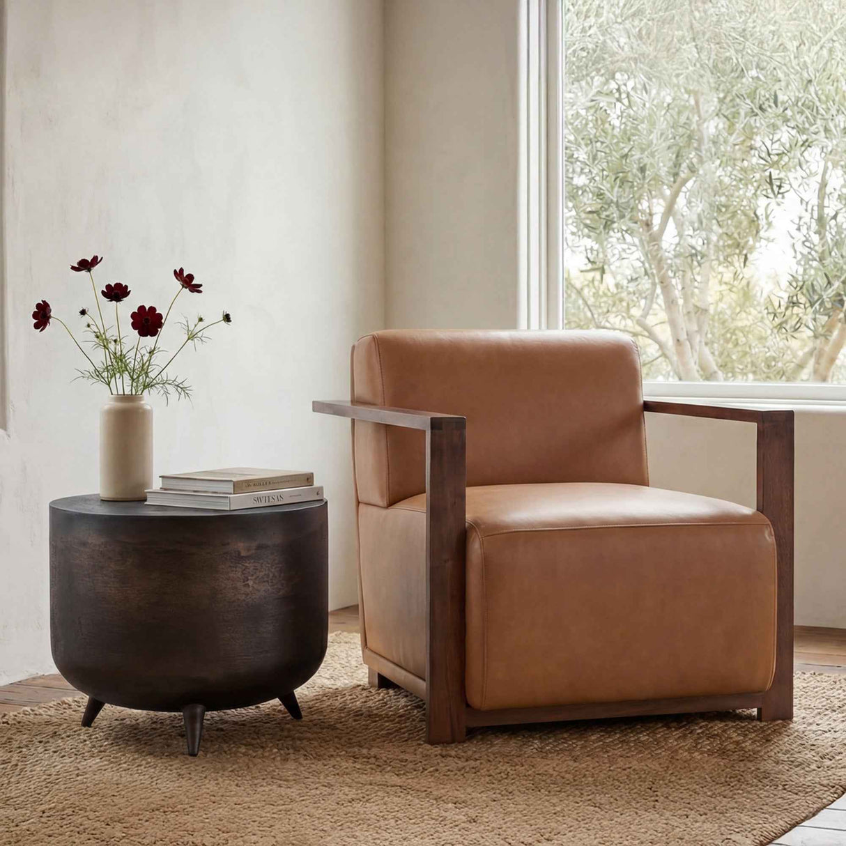 Barnes Tan Accent Chair by Moe's Home at Eve Furniture