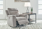 Barnsana Ash Power Recliner by Ashley at Eve Furniture