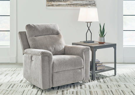 Barnsana Ash Power Recliner by Ashley at Eve Furniture