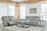 Barnsana Ash Power Reclining Sofa and Loveseat by Ashley at Eve Furniture