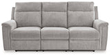 Barnsana Ash Power Reclining Sofa by Ashley at Eve Furniture