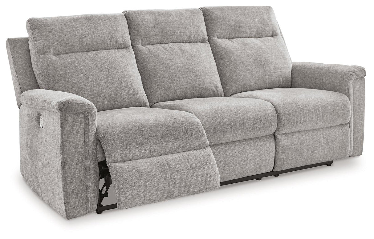 Barnsana Ash Power Reclining Sofa by Ashley at Eve Furniture