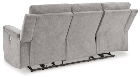 Barnsana Ash Power Reclining Sofa by Ashley at Eve Furniture