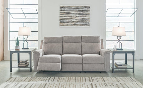 Barnsana Ash Power Reclining Sofa by Ashley at Eve Furniture