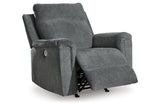 Barnsana Gravel Power Reclining Sofa, Loveseat and Recliner by Ashley at Eve Furniture