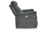 Barnsana Gravel Power Reclining Sofa, Loveseat and Recliner by Ashley at Eve Furniture