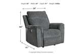 Barnsana Gravel Power Reclining Sofa, Loveseat and Recliner by Ashley at Eve Furniture