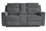 Barnsana Gravel Power Reclining Sofa, Loveseat and Recliner by Ashley at Eve Furniture