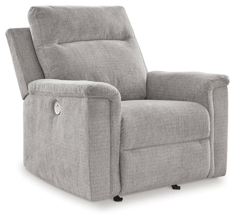 Barnsana Ash Power Recliner by Ashley at Eve Furniture