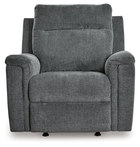 Barnsana Gravel Power Recliner by Ashley at Eve Furniture