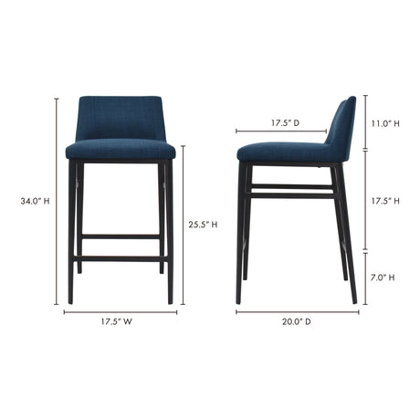 Baron Blue Counter Stool by MOES at Eve Furniture